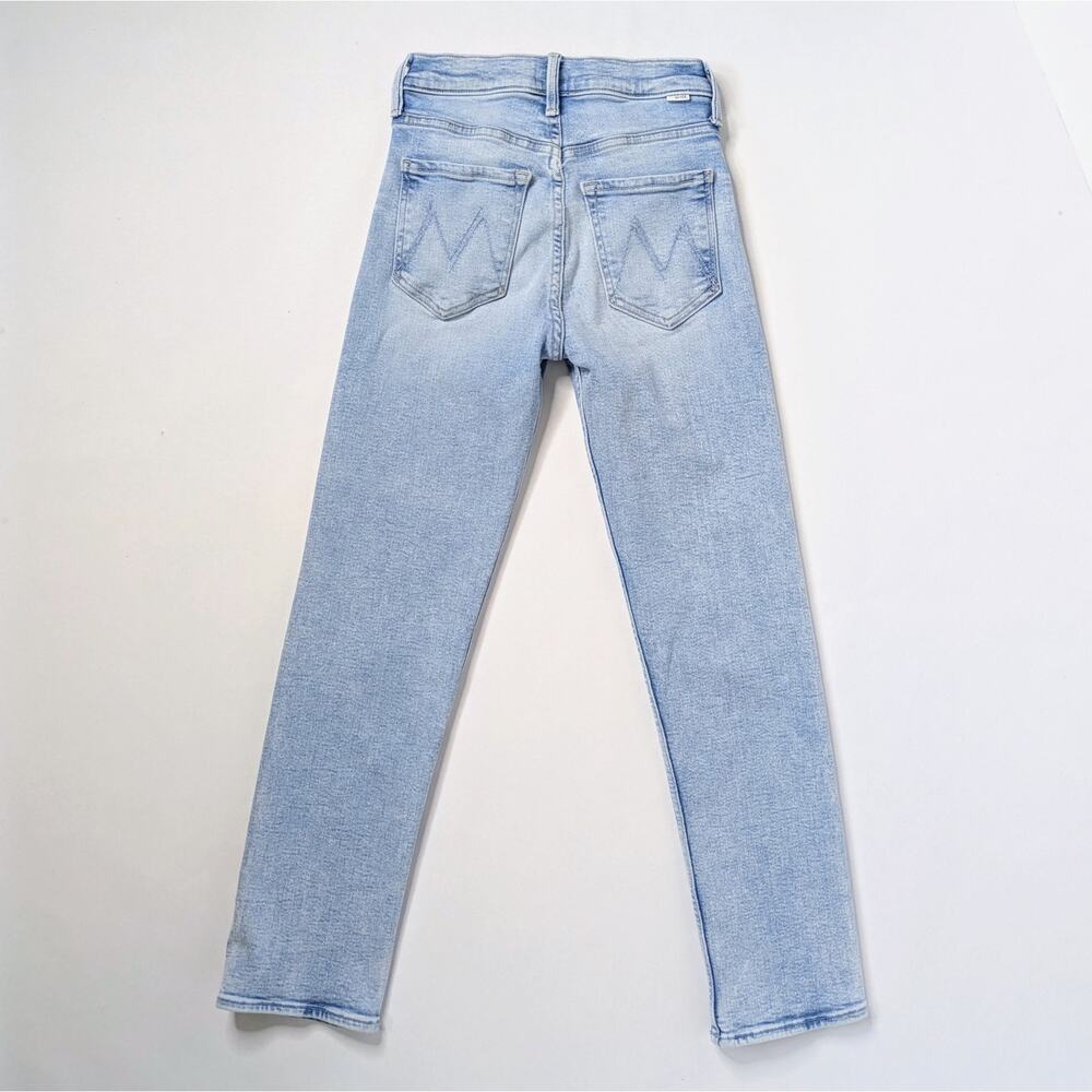 MOTHER Tomcat Flood Ankle Jeans 24 Big Hair Don't Care Blue Straight Leg - Picture 16 of 16